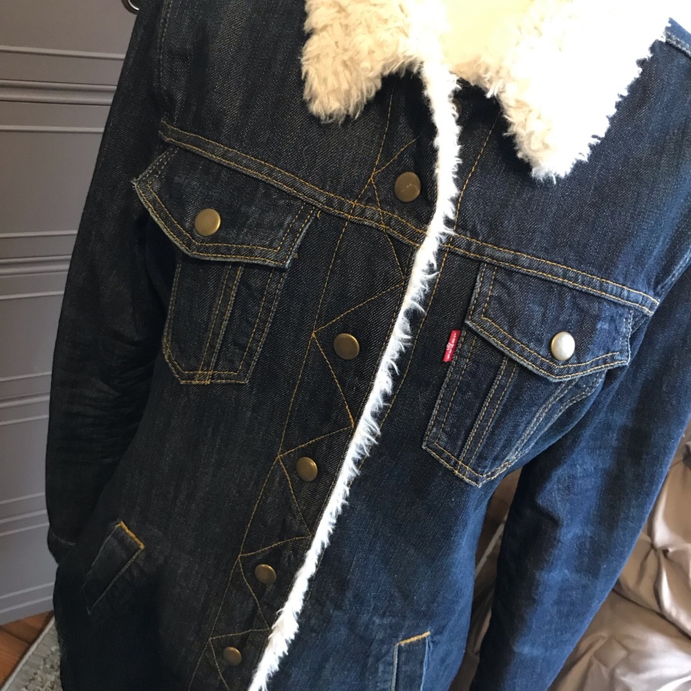 Women’s Levi’s Denim Sherpa Lined Jacket Medium